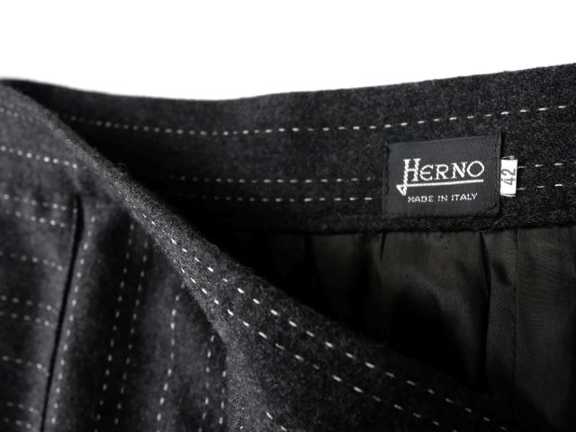 HERNOヘルノ♪イタリア製♪ウール素材スカート　サイズ４２　アオイ_画像9