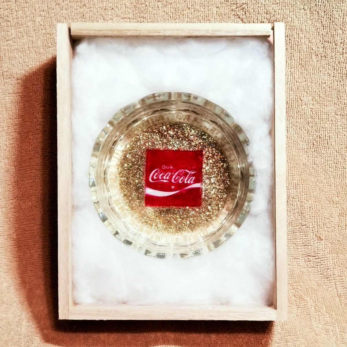 コーラ Coca-Cola ノベルティ 灰皿 アシュトレイ アンティーク コカコーラ 新品 未使用 オリジナル ハンドメイド