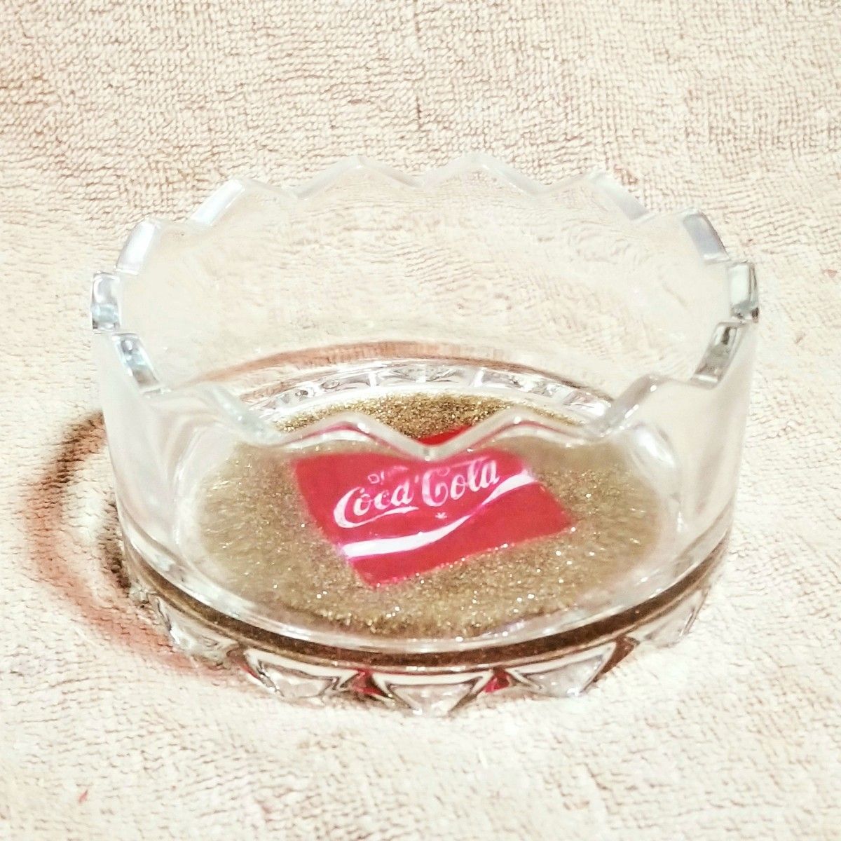 コーラ Coca-Cola ノベルティ 灰皿 アシュトレイ アンティーク コカコーラ 新品 未使用 オリジナル ハンドメイド