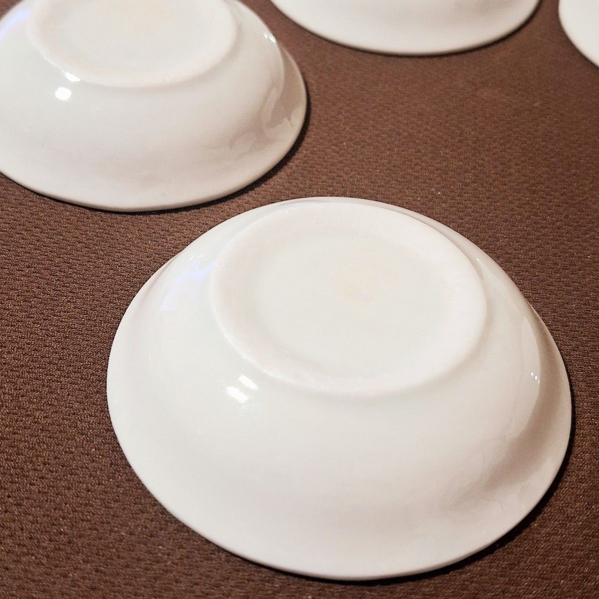 バッチャン焼き 豆皿 小皿 5枚 新品 未使用 ミニ 平皿 セット ベトナム 陶器 青花 蓮 ロータス 蓮絵
