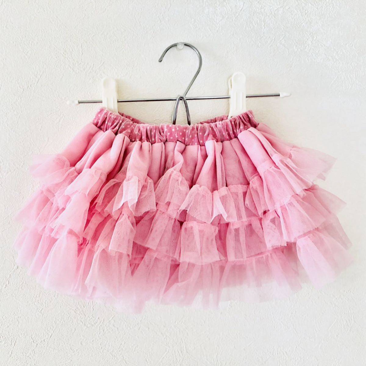 パンパンチュチュ panpantutu スカート 70 女の子 ピンク 子供服