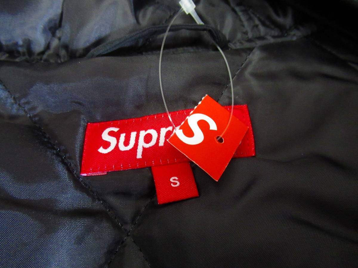 新品未使用 Supreme Zig Zag Stitch Puffy Jacket BLACK ブラック サイズ：S シュプリーム ジグ ザグ ステッチ パフィー ジャケット_画像3