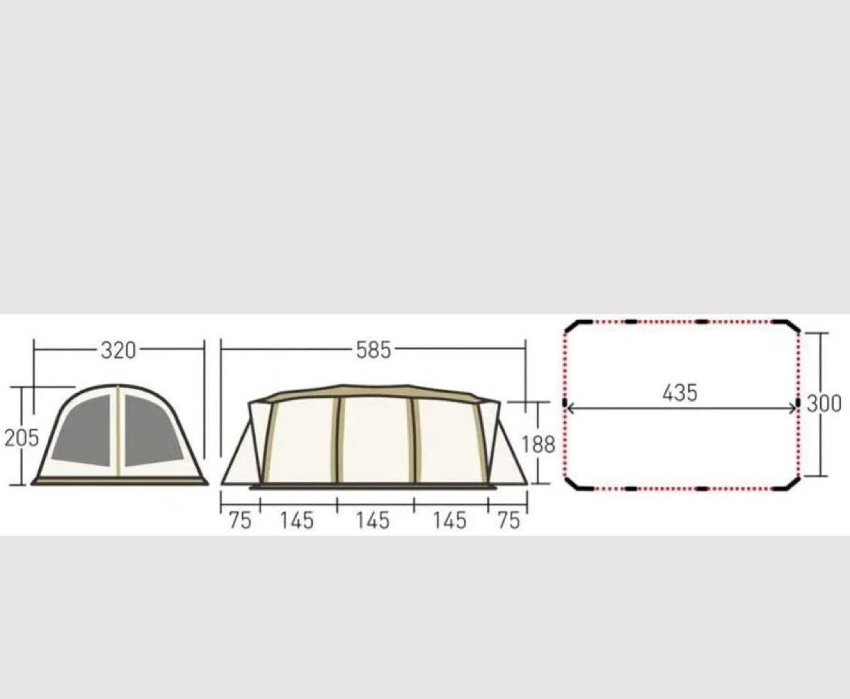 ①と②の購入お願いします。②アポロンTC  インナーテント 5人用 セット ogawa テント