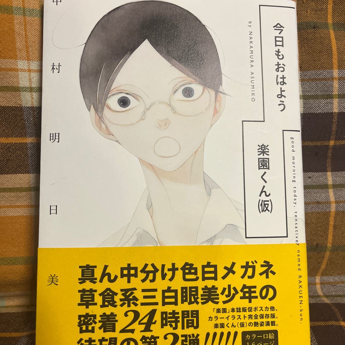 ☆中村明日美子【今日もおはよう楽園くん（仮）】帯付き★_画像1