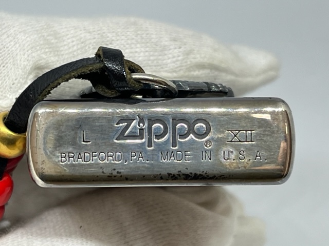 ZIPPO ジッポー オイルライター 1996年製 ココペリ メタル シリアル付 レザーチャーム付 インディアン リミテッド 限定 喫煙具_画像8