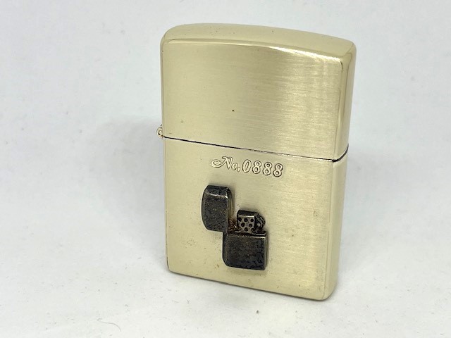 【ゾロ目 シリアル】ZIPPO ジッポー ライター 1999年 純銀メタル貼り アクリルキーホルダー付き 特別限定品 リミテッド シリアル入り_画像3