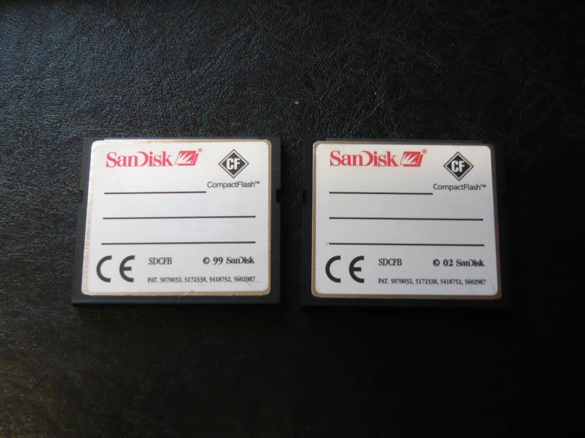 動作保証！SanDisk CFカード 128MB ２枚セット_画像2