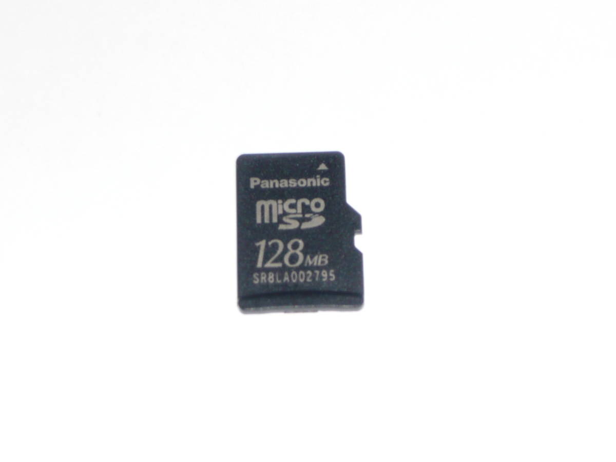 動作保証！送料無料！Panasonic microSD ＳＤカード 128MBの画像1