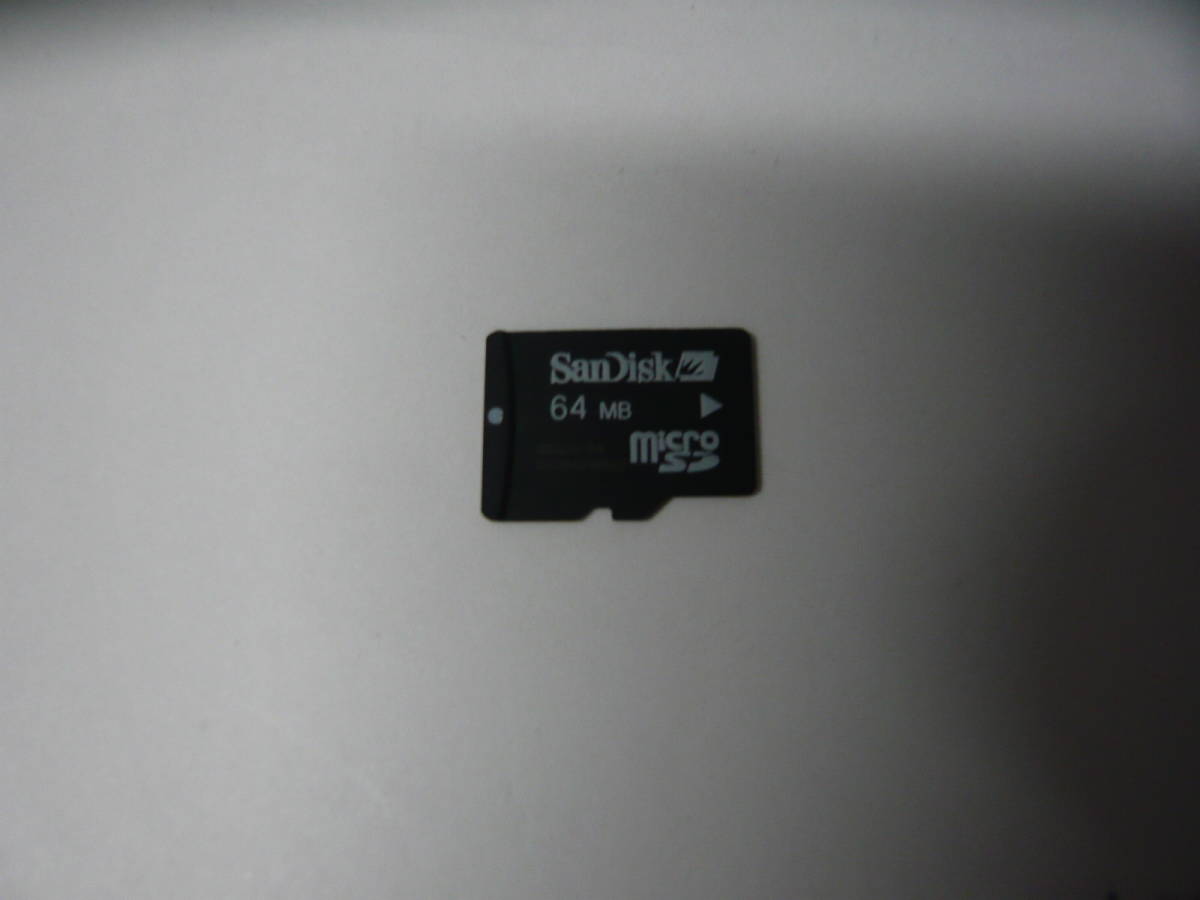 動作保証！送料無料！SanDisk microSD ＳＤカード 64MB_画像1