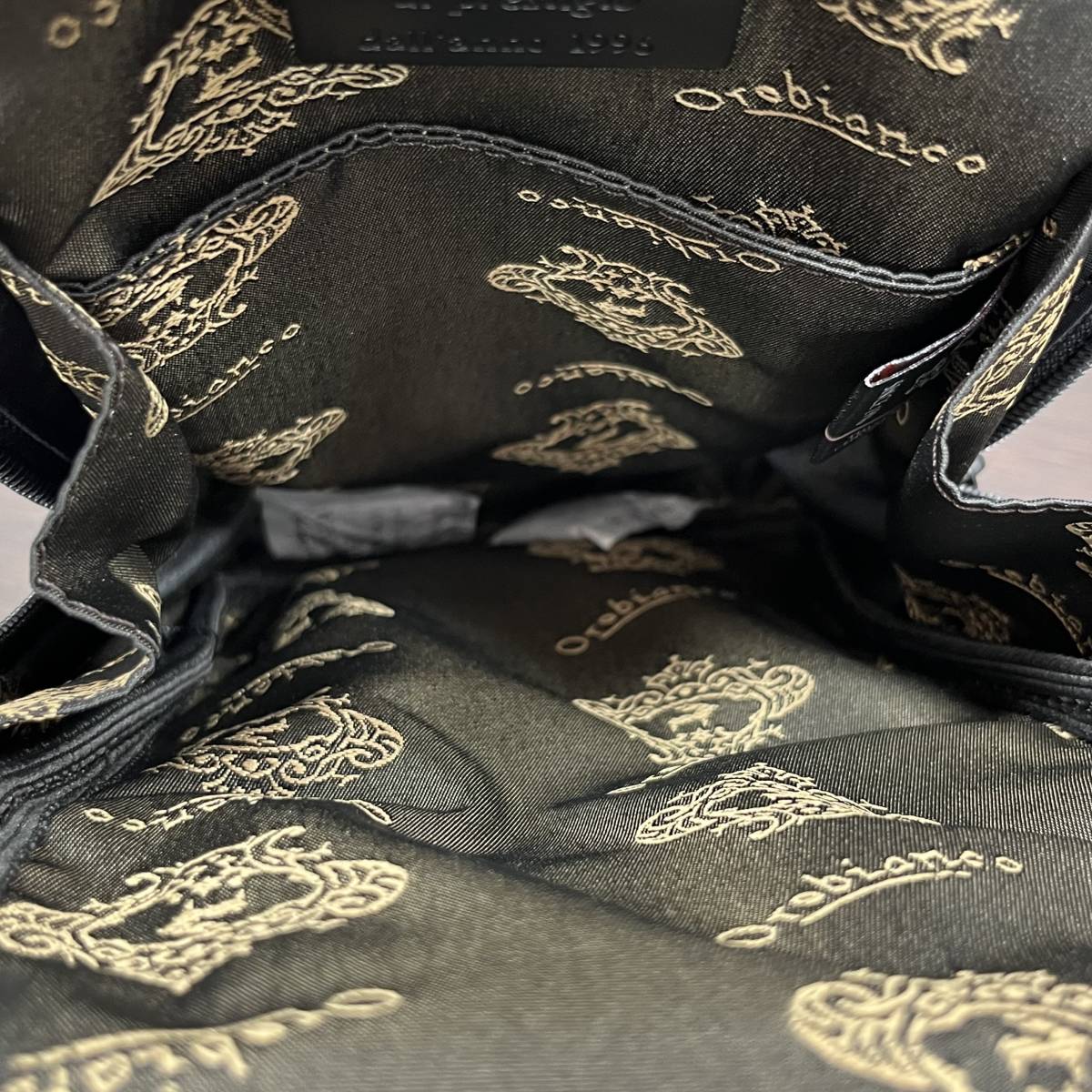 [4181]Orobianco Orobianco body bag waist bag black used 