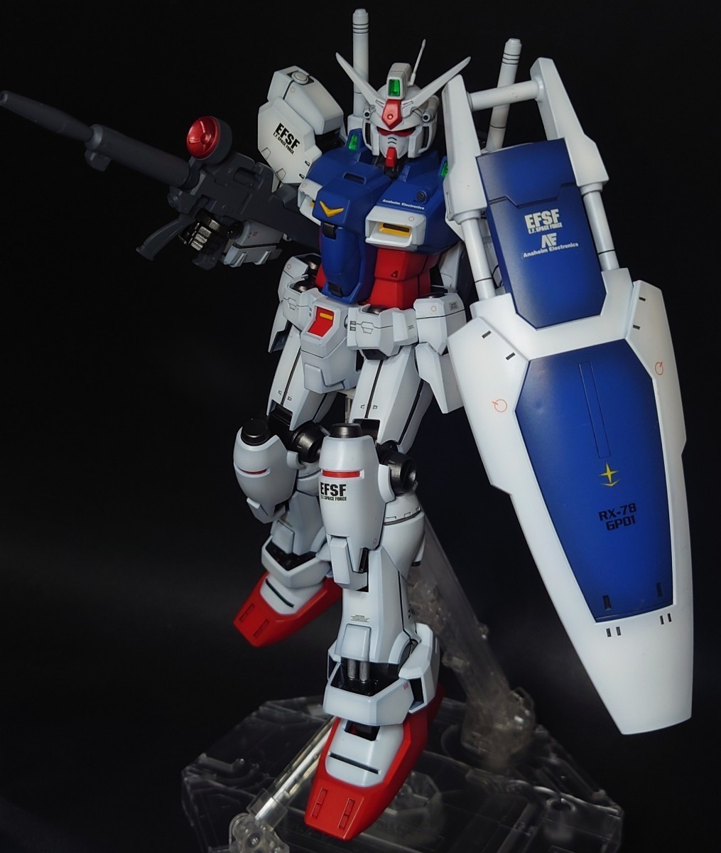 MG 1/100 機動戦士ガンダム 0083 STARDUST MEMORY GP01 ガンダム試作1号機 ゼフィランサス 全塗装改修完成品 ガンプラ 正規品 同梱歓迎 _画像2