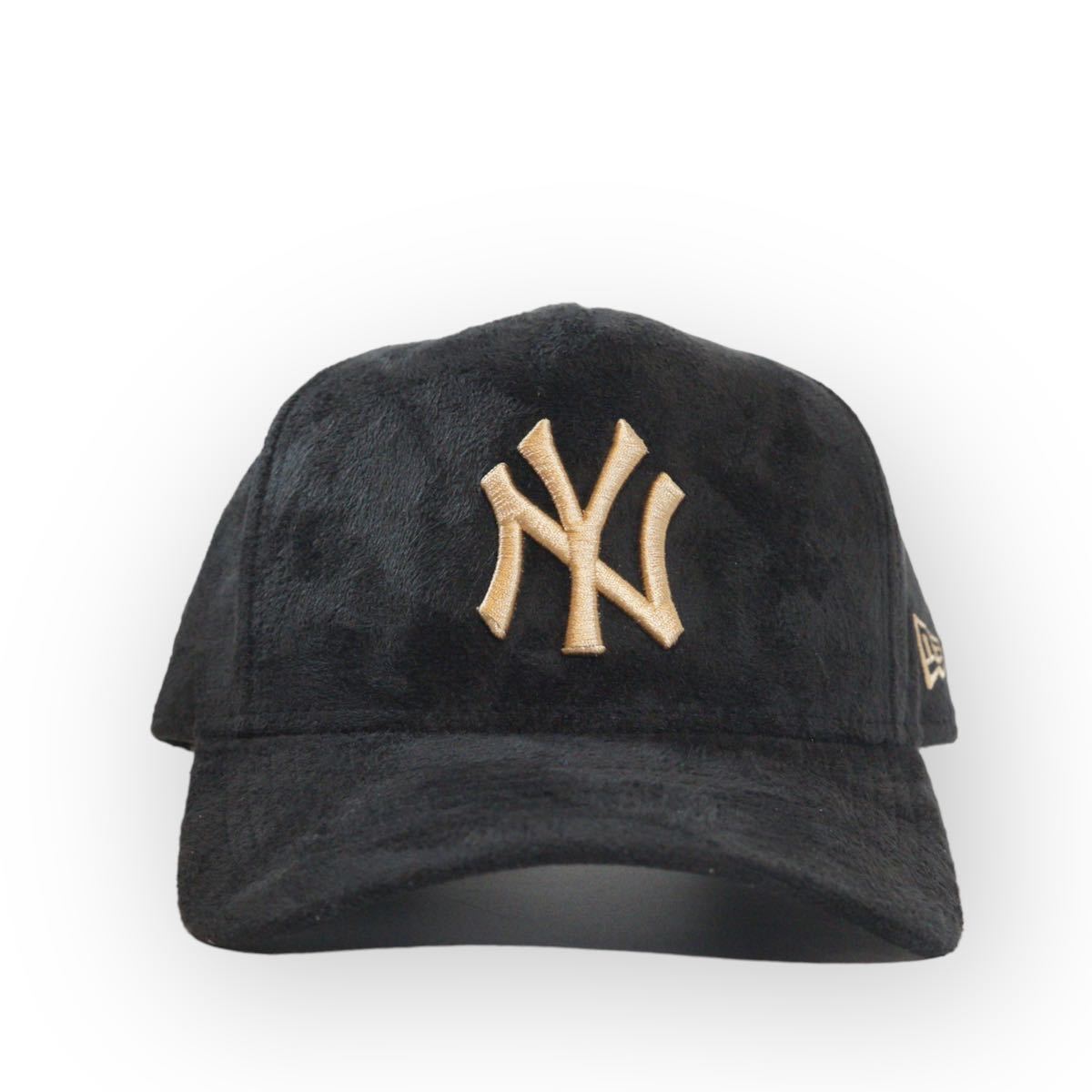 ◆日本未発売◆NEW ERA 9FORTY LA スウェードキャップ　ヤンキース　CAP ニューエラ　レザーベルト　ゴールドロゴ