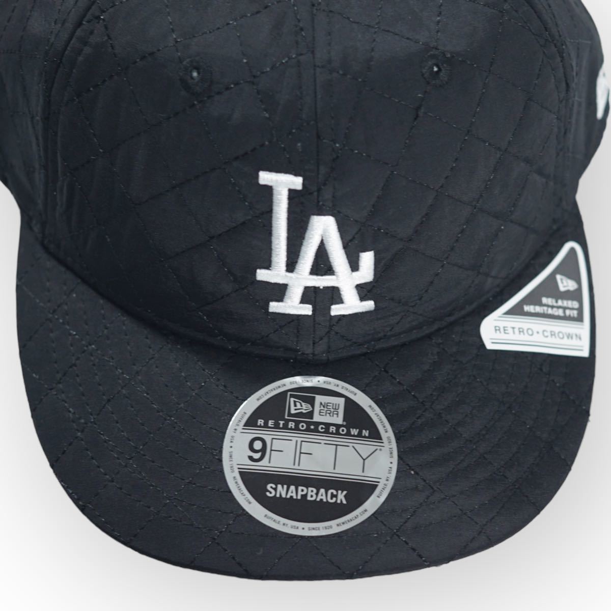 ◆日本未発売◆NewEra Los Angeles Dodgers 9FIFTY Quilted Snapback キルティングキャップ ロサンゼルスドジャース　大谷翔平　MLB LA _画像5