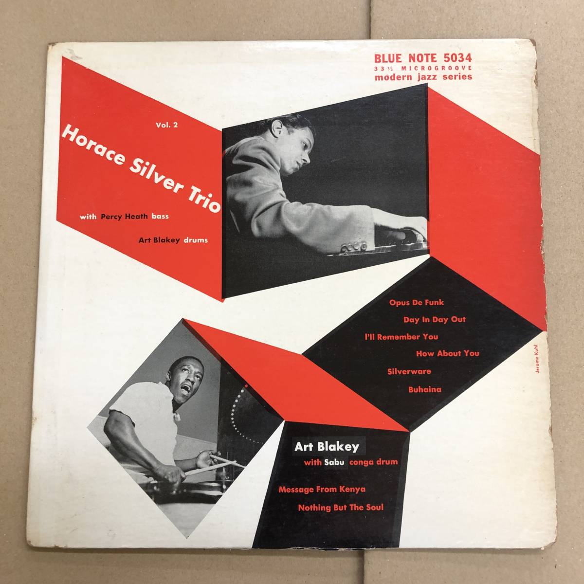 (10inch) Horace Silver Trio - Vol.2【BLP-5034】アメリカ盤 Blue Note / Lexington DG ear 9M Flat Art Blakey ホレス・シルヴァー_画像1