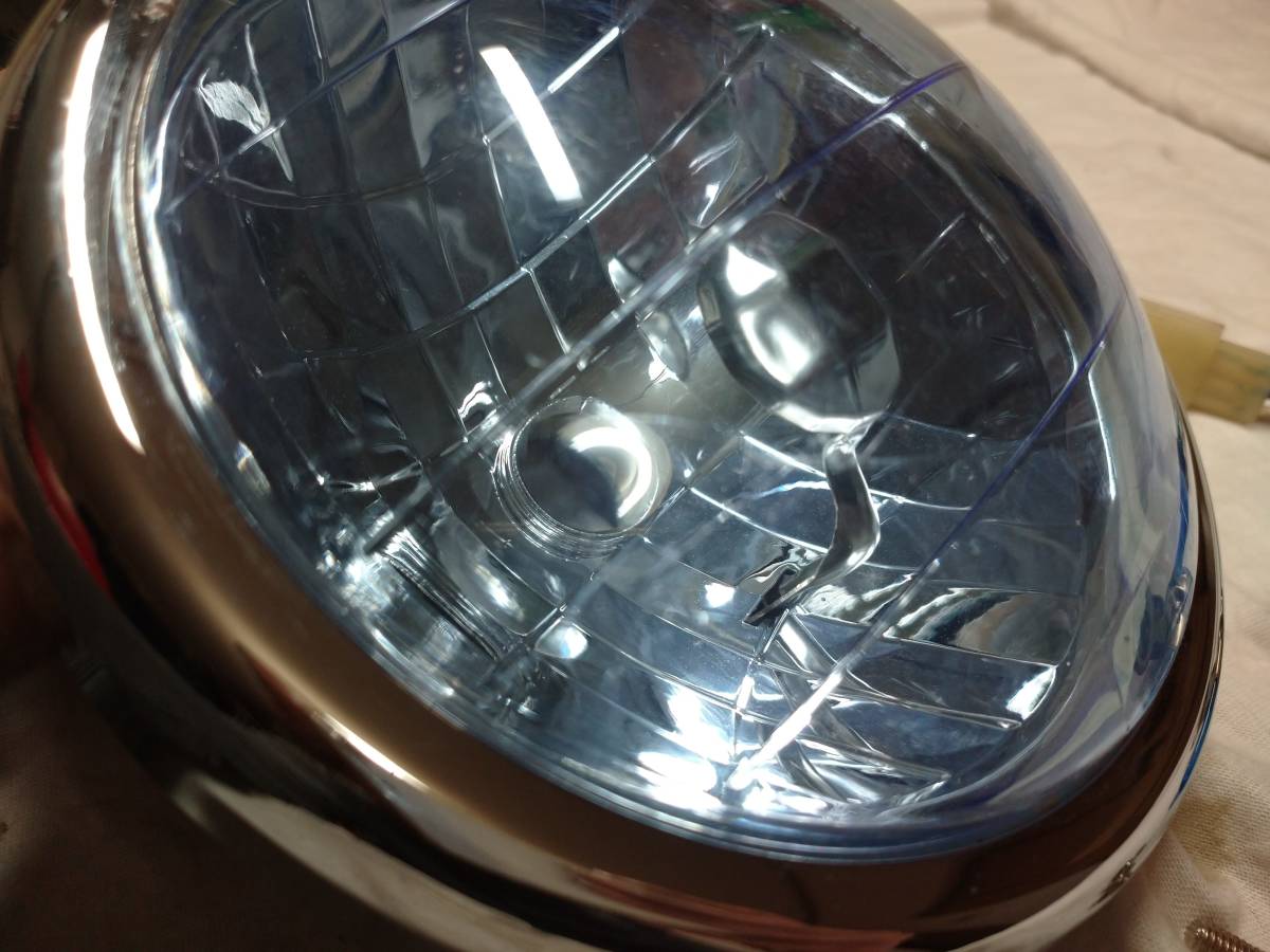 12Vモンキー・12Vゴリラ・エイプ用　ミニモト(MINI MOTO)製　マルチリフレクターヘッドライト　ケース付き　中古品_画像8