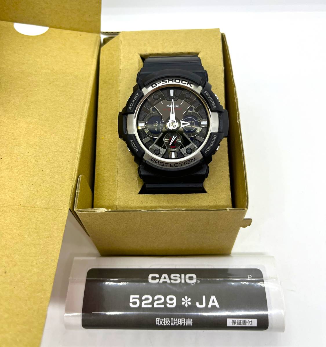 中古☆美品　CASIO　カシオ　G‐SHOCK　デジアナ　ブラック　クォーツ腕時計　稼働中　箱　取扱説明書付/2741_画像4