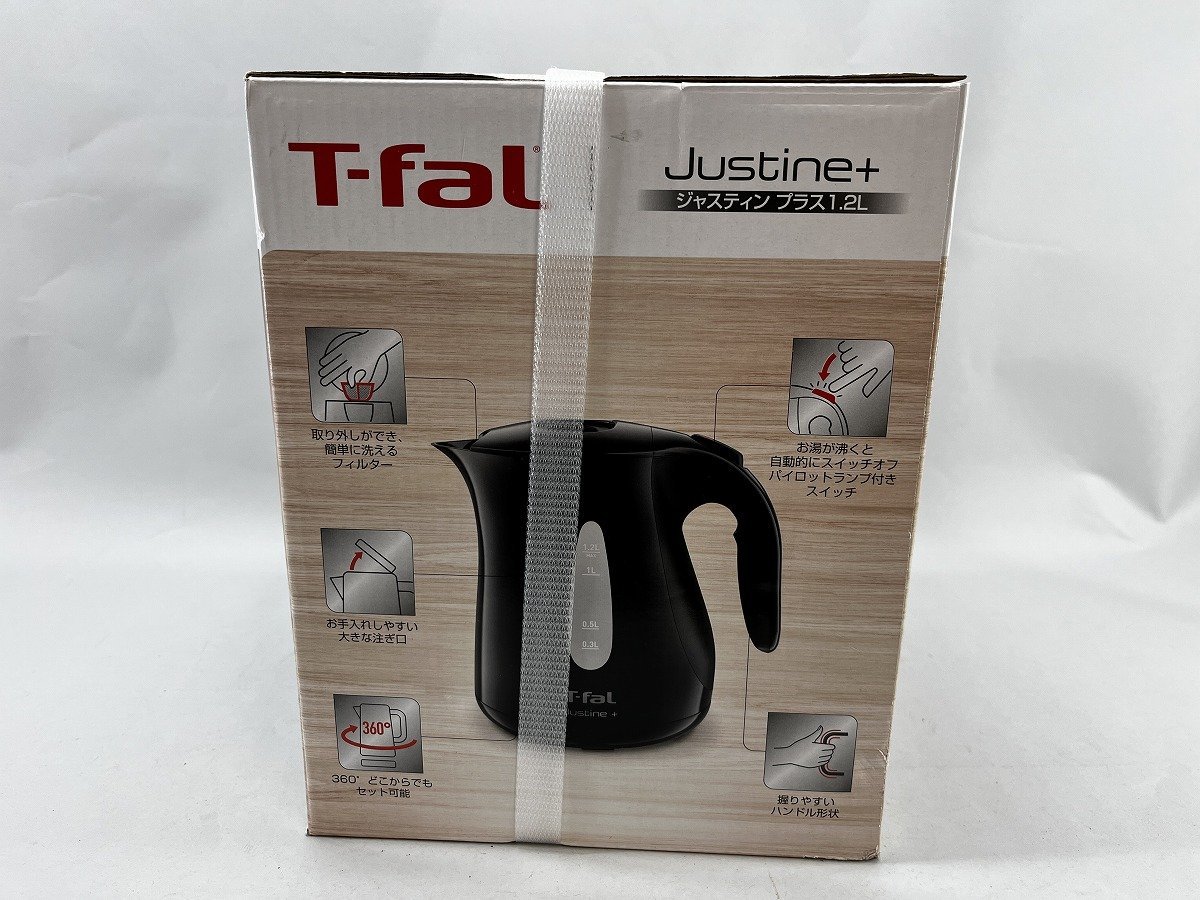 T-fal ティファール 電気ケトル ジャスティンプラス 1.2L 黒 未使用品[18819_画像4