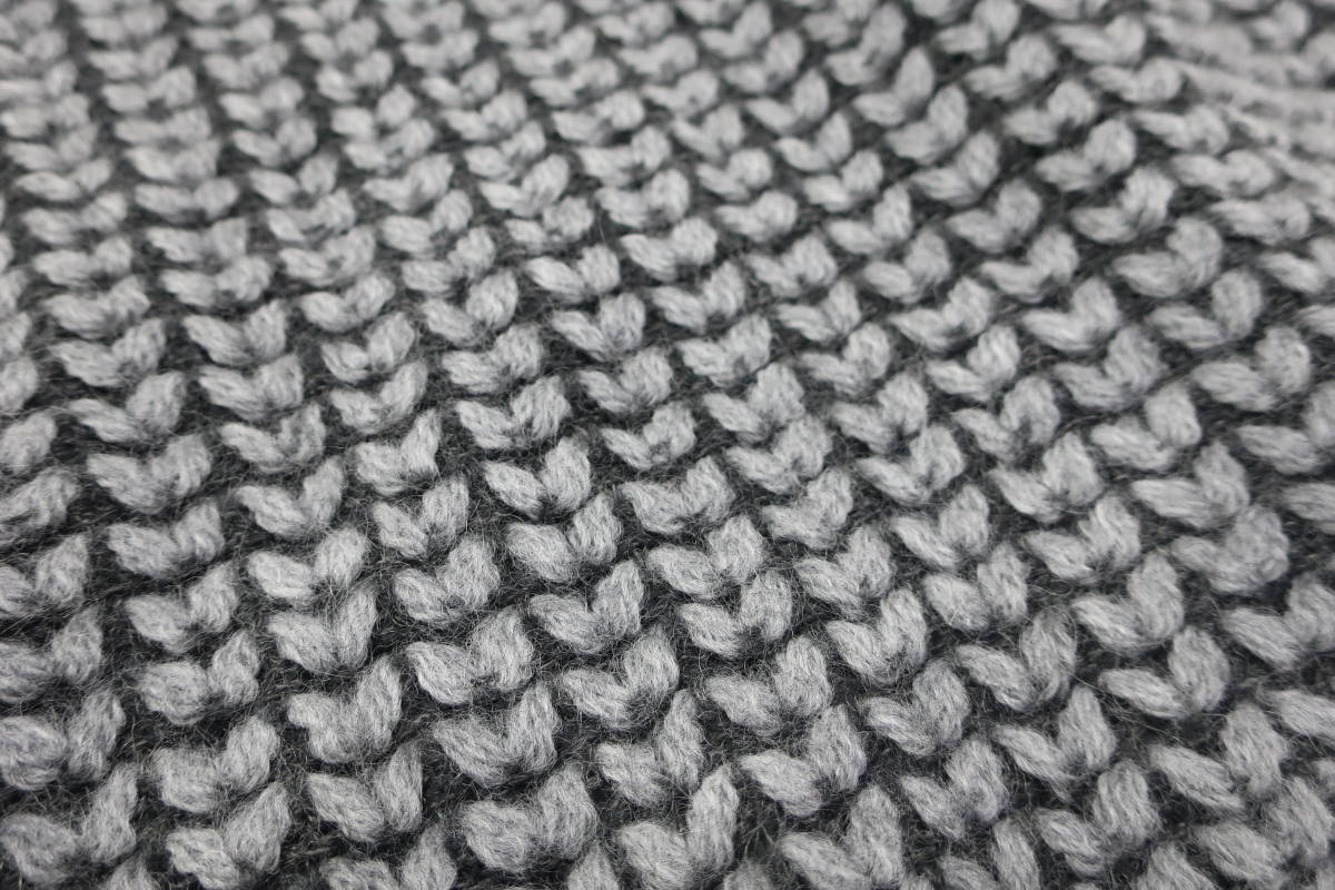 [ sending 900 jpy ]7291 last DKNY Donna Karan New York lady's knitted cardigan gray series wool mo hair M