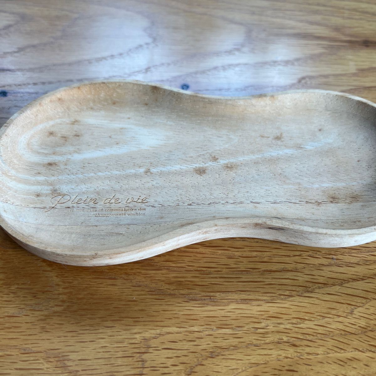 訳あり　ゴムの木　木製　お皿　皿　天然素材