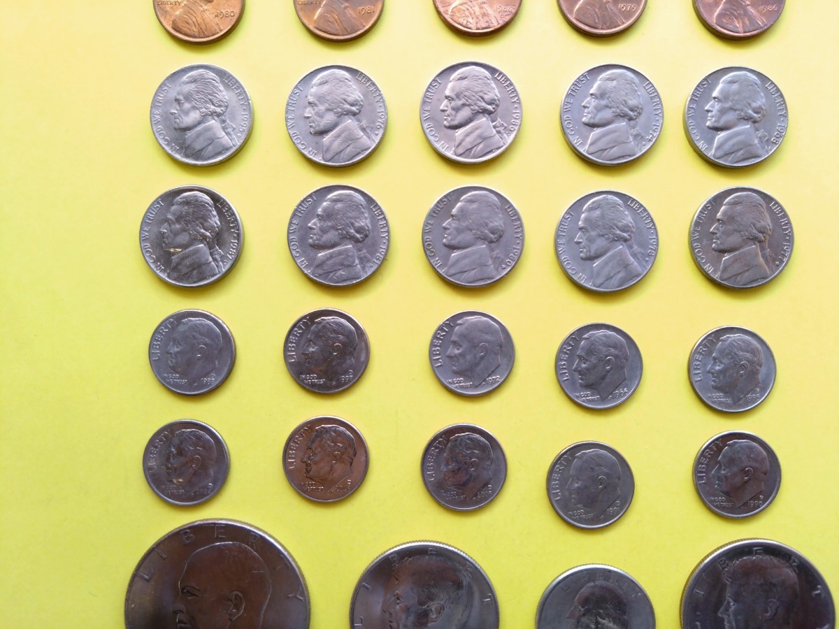 外国コイン　アメリカ　(Rー７５４)　アメリカの硬貨　おまとめ_画像8