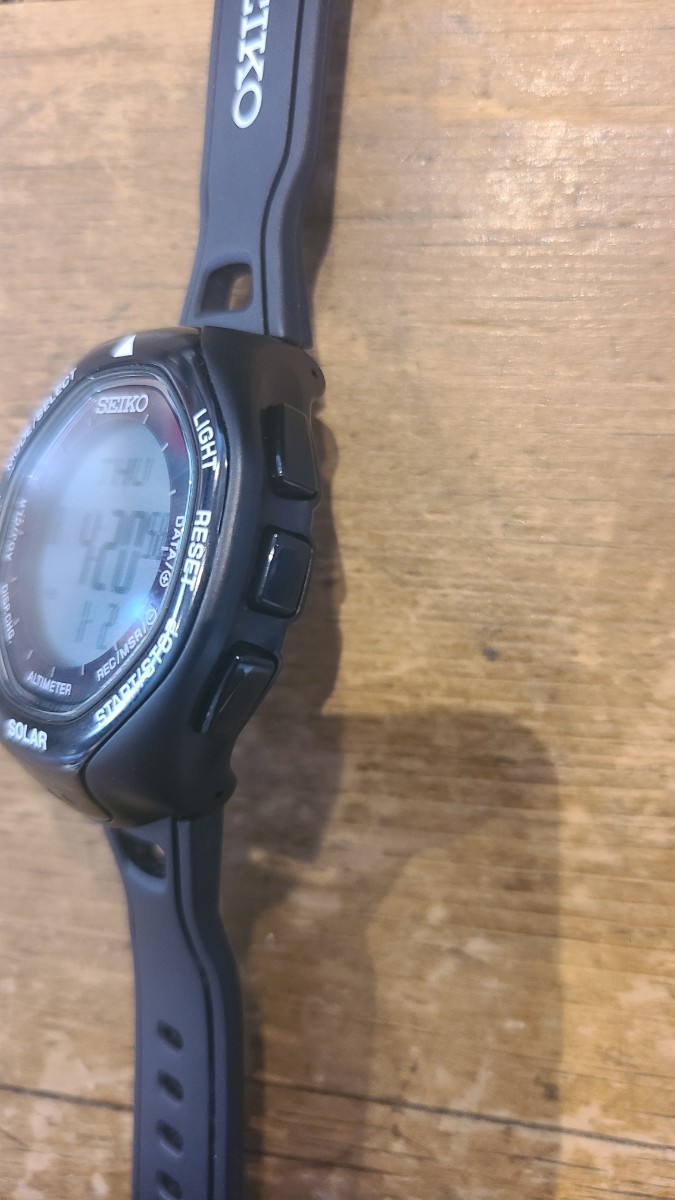 SEIKO セイコー/ソーラー腕時計/デジタル/ブラック/S822-00A0/ 腕時計の画像3