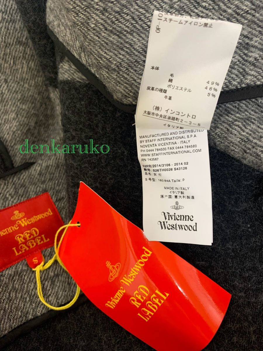 未使用タグ付き☆ポンチョ☆Sサイズ☆ヴィヴィアンVivienne Westwood☆RED LABELイタリア製_画像8