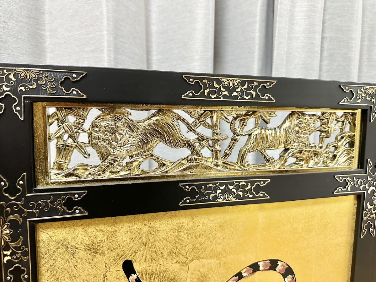 良品 小屏風 金屏風 五月人形 装飾 虎 竹 2枚組|Yahoo!フリマ 良品 小屏風 金屏風 五月人形 装飾 虎 竹 2枚組|Yahoo!フリマ