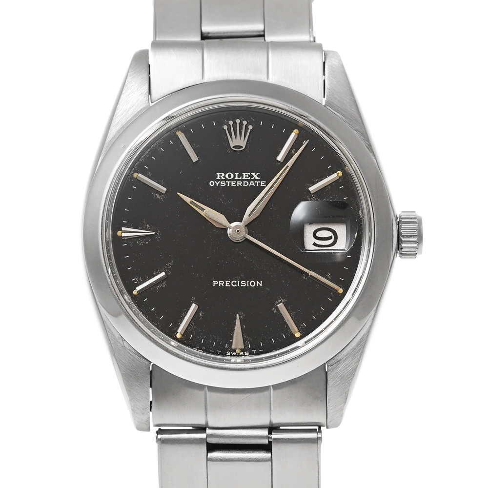ROLEX オイスター デイト Ref.6694 ブラック アンティーク品 メンズ 腕時計