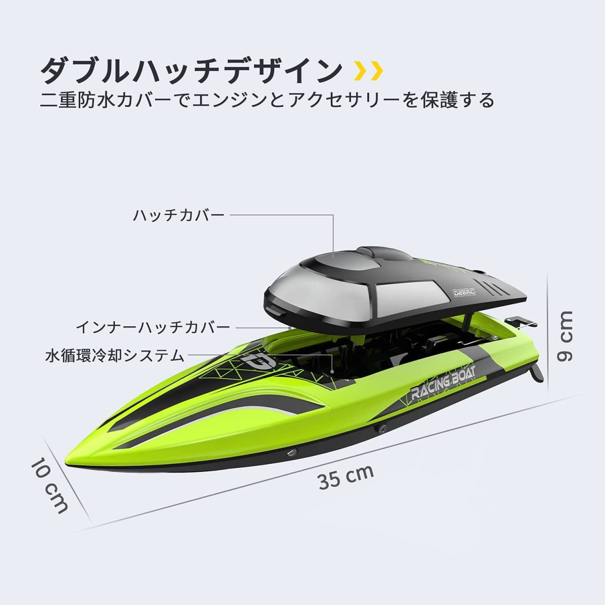 最高速25km/h ラジコンボート RCボート 転覆回復 低電圧アラーム 最高速25km/h ラジコンボート RCボート 転覆回復 低電圧アラーム