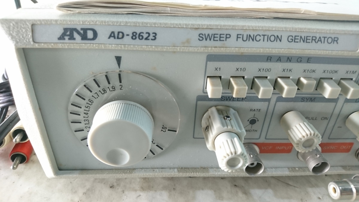 a1-116 ■AD-8623 A&D SWEEP FUNCTION GENERATOR エーアンドデイAND_画像2