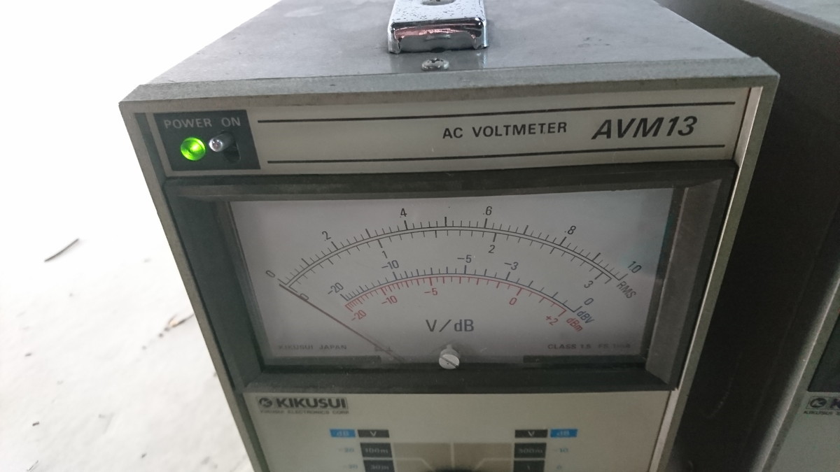 a2-027 ■KIKUSUI 菊水 AVM13 AC VOLTMETER 電圧計　2点セット_画像2