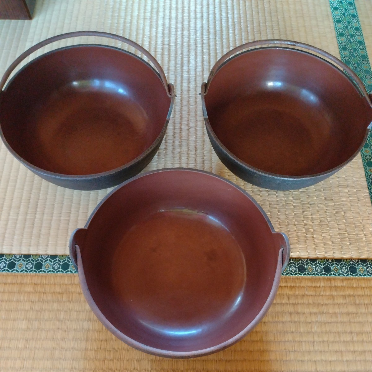 お買い得！鉄鍋　みちのく田舎鍋　２７センチ　5個まとめて！