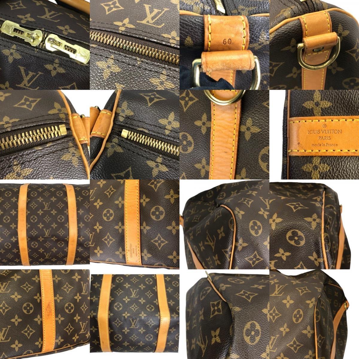 ルイ・ヴィトン LOUIS VUITTON キーポル・バンドリエール60 M41412 ブラウン モノグラムキャンバス ボストンバッグ ユニセックス 中古_画像9