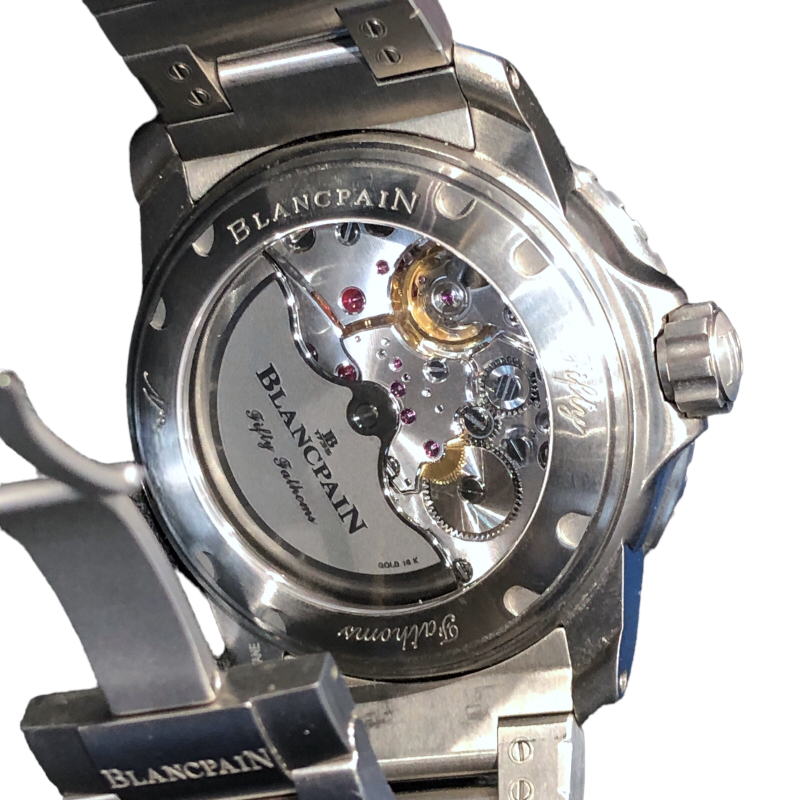 ブランパン BLANCPAIN フィフティファゾムス オートマティック 5015-12B30-98B ステンレススチール 腕時計 メンズ 中古_画像3