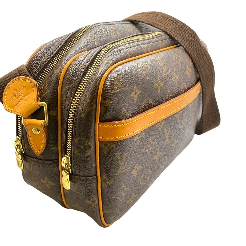 ルイ・ヴィトン LOUIS VUITTON リポーターPM M45254 ブラウン モノグラム ショルダーバッグ レディース 中古_画像4