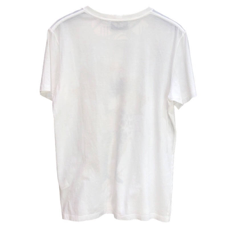 サンローラン SAINT LAURENT プリントTシャツ ホワイト コットン 半袖Ｔシャツ レディース 中古_画像2