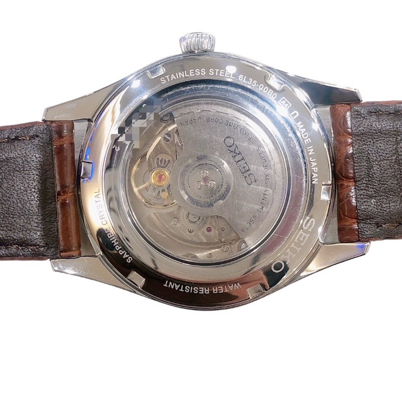 セイコー SEIKO プレザージュセイコーウォッチサロン専用モデル SARA017 ホワイト ステンレススチール 腕時計 メンズ 中古_画像4