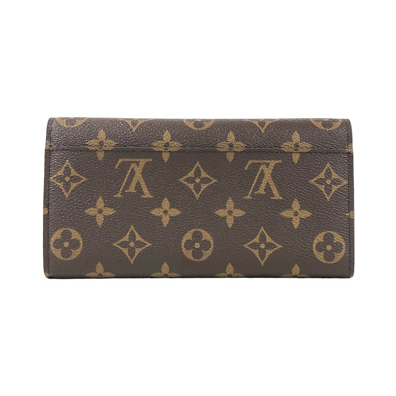 ルイ・ヴィトン LOUIS VUITTON ポルトフォイユ・サラ M62235 ブラウン モノグラム 長財布 レディース 中古_画像2