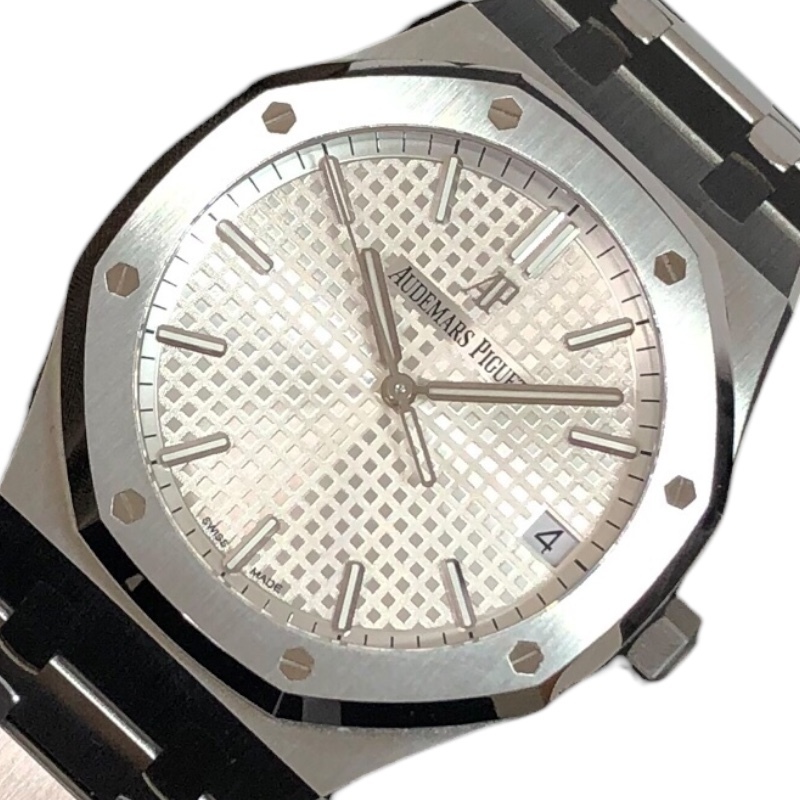 オーデマ・ピゲ AUDEMARS PIGUET ロイヤルオーク 15500ST.OO.1220ST.04 ホワイト ステンレススチール SS 腕時計 メンズ 中古_画像1