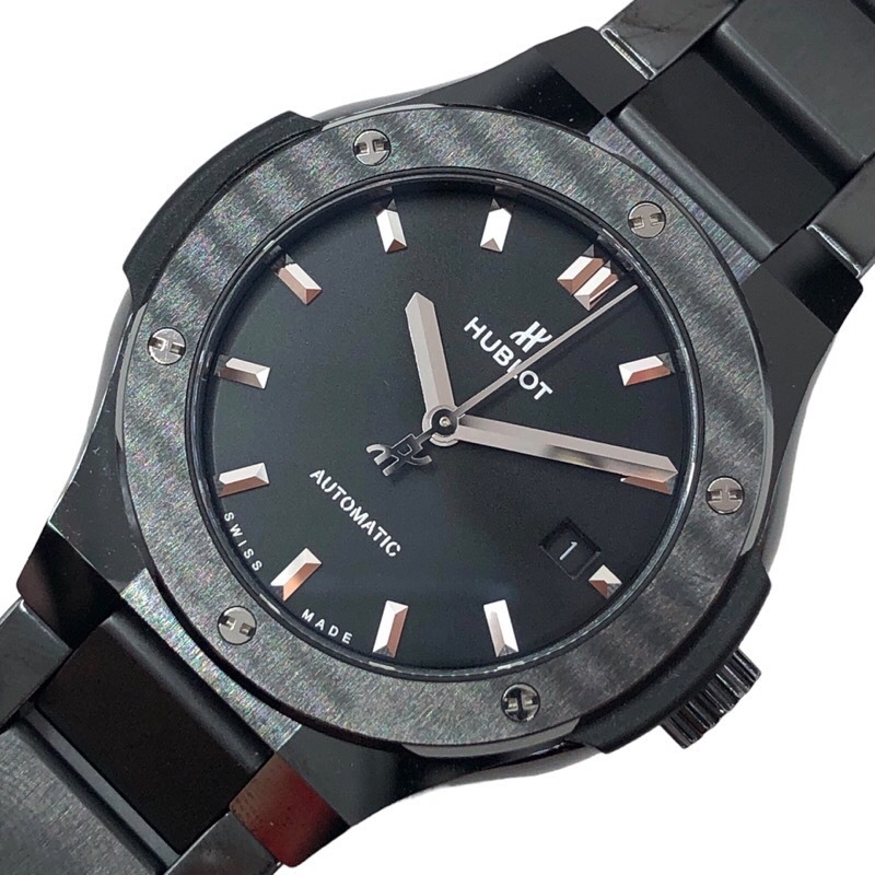 ウブロ HUBLOT クラシックフュージョン ブラックマジック 585.CM.1470.CM セラミック 腕時計 レディース 中古_画像1