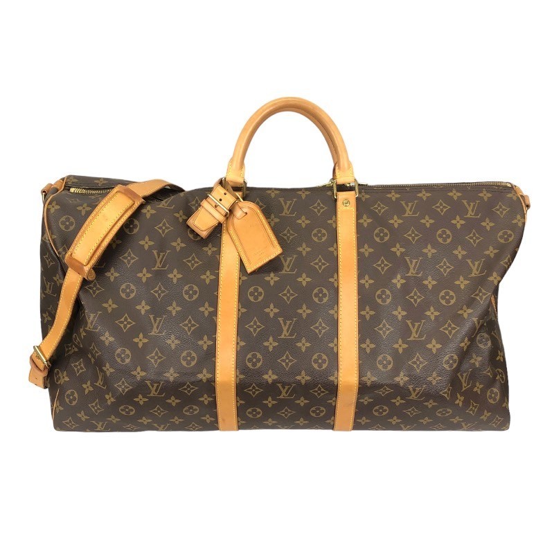 ルイ・ヴィトン LOUIS VUITTON キーポル・バンドリエール60 M41412 ブラウン モノグラムキャンバス ボストンバッグ ユニセックス 中古_画像1