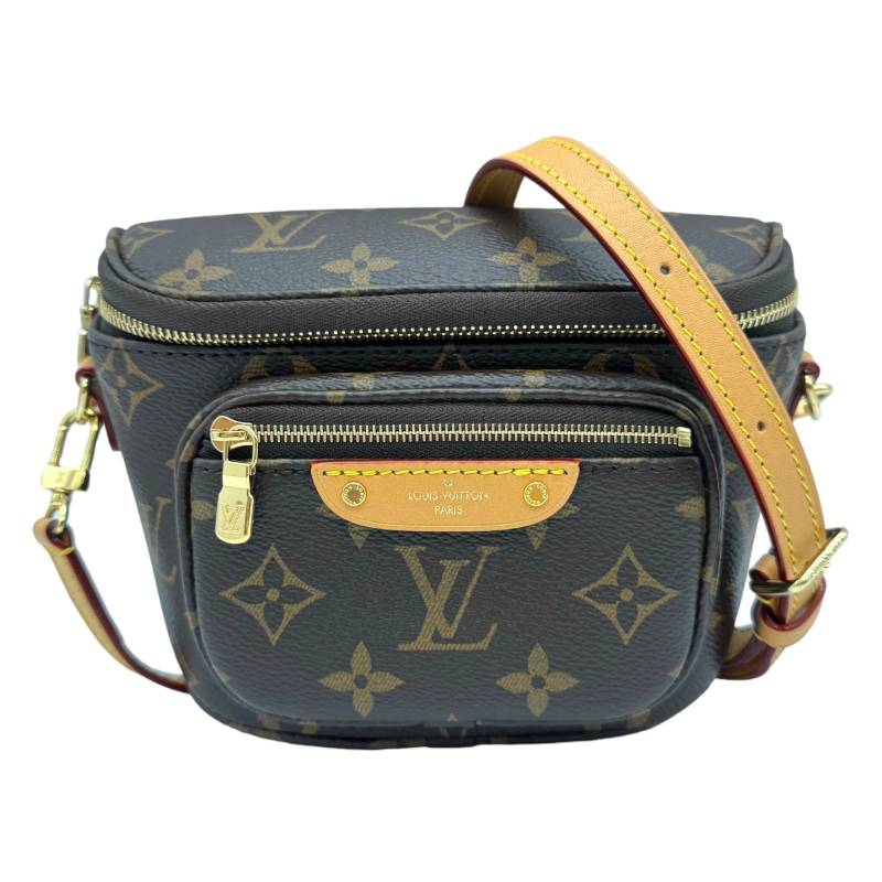 ルイ・ヴィトン LOUIS VUITTON ミニ バムバッグ M82335 モノグラム・キャンバス ショルダーバッグ レディース 中古_画像1