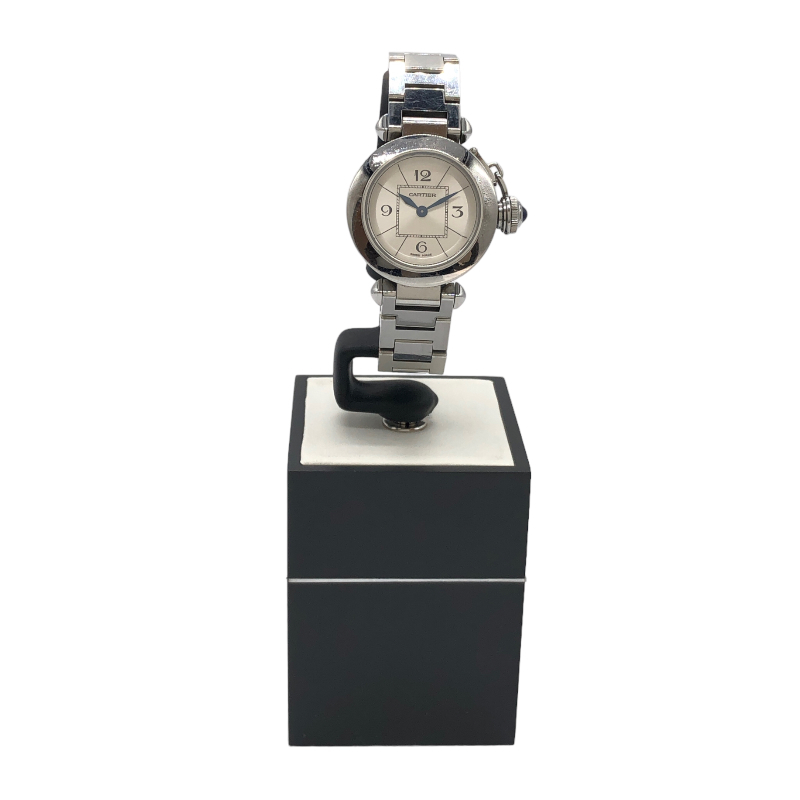 カルティエ Cartier ミスパシャ W3140007 シルバー ステンレススチール 腕時計 レディース 中古_画像8