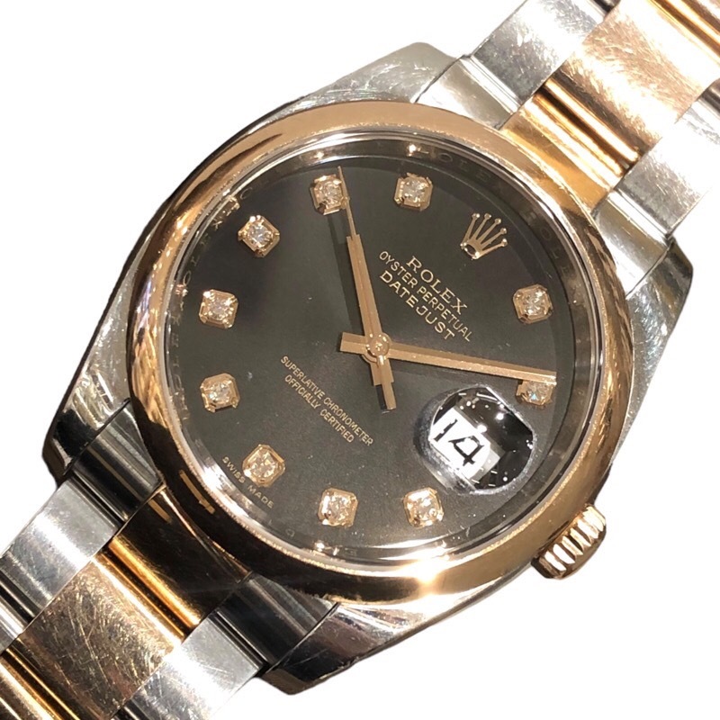 ロレックス ROLEX デイトジャスト 36 116201G K18ピンクゴールド ステンレススティール 腕時計 ユニセックス 中古