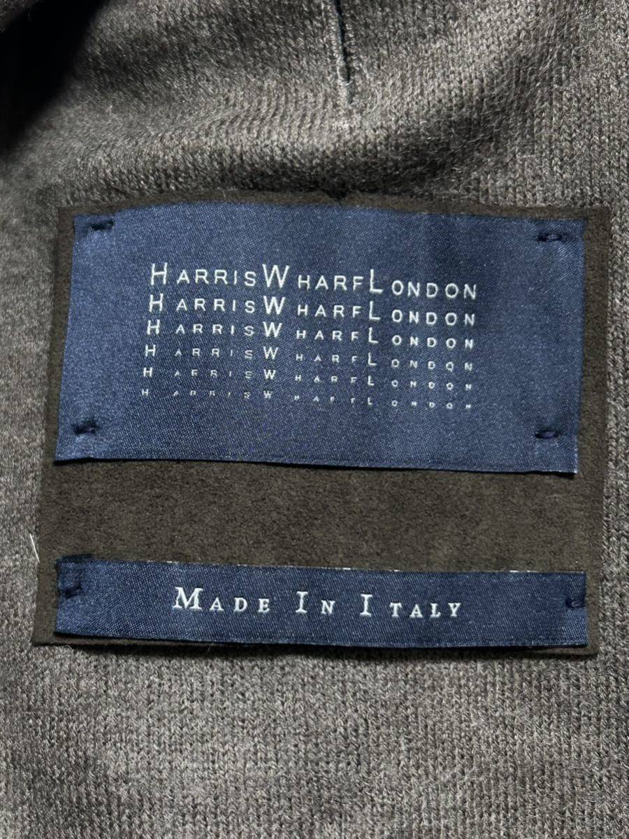 美品 ハリス ワーフ ロンドン イタリア製 ウール テーラードジャケット　　HARRIS WHARF LONDON 柔らかく滑らかな超上質素材 柳8978_画像4
