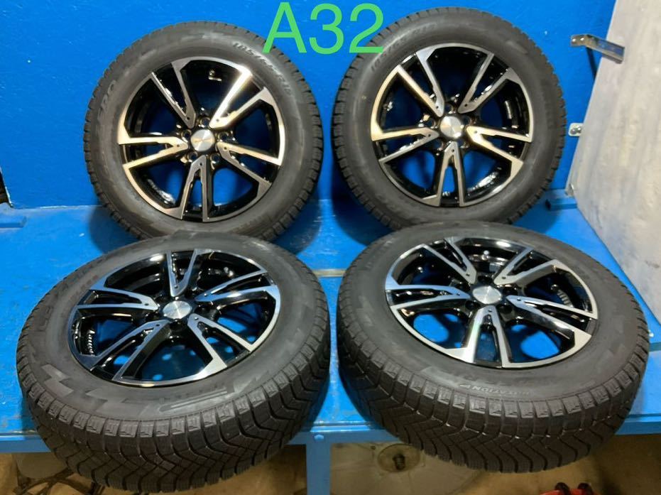 〈A32〉タイヤホイールセット　4本　PIRELLI ZERO 185/65R15 2018 スタッドレス ホイールEURO TECH_画像1