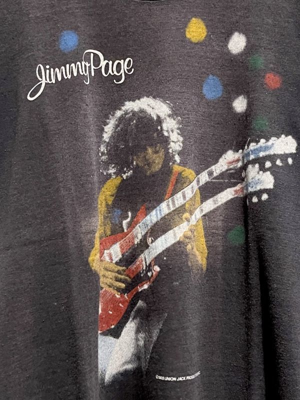 80s Jimmy Page ジミーペイジ The Firm Vintage 1985 Tour T Shirt Tシャツ バンドT PAUL RODGERS Tony Franklin ギブソン EDS-1275_画像3