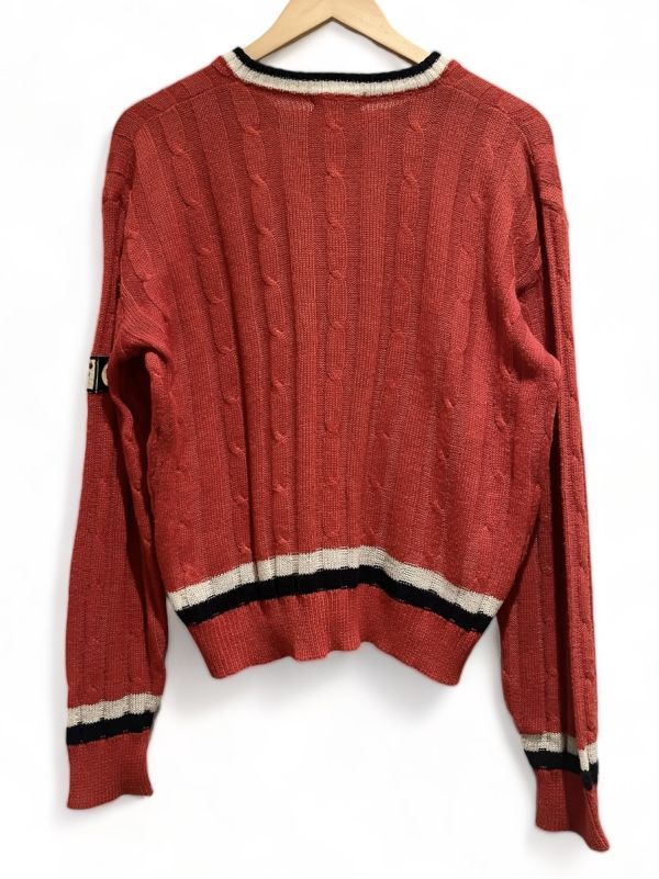 70s Italy made FILA filler BJORN BORGbyon*borugBJ V neck sweater 48