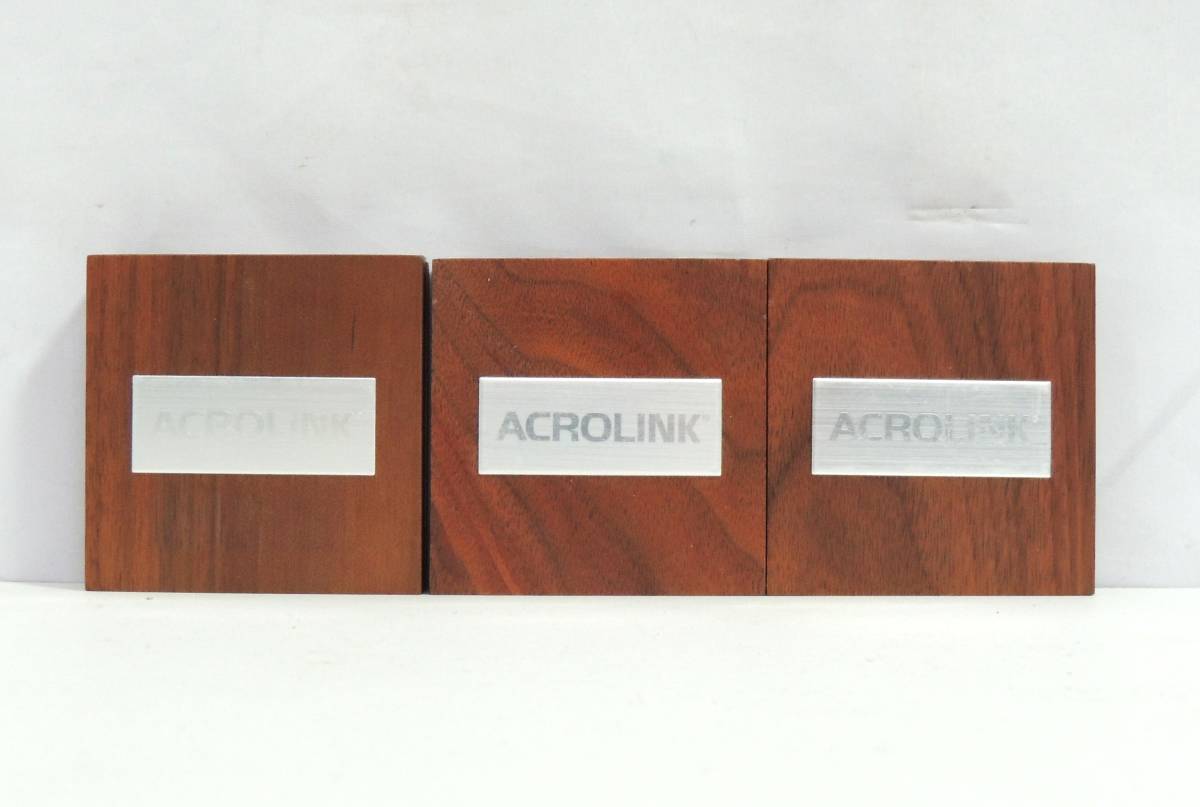 □ 〔空箱〕 ACROLINK　アクロリンク　世界限定250セット　シェルリード線　木箱　元箱　ケース　3点　中古品　保管品　③_画像2