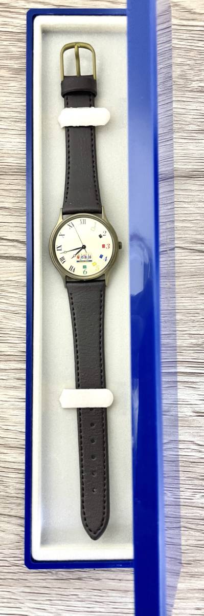 [ rare ] boat race ( boat race ) no. 29 times total . large . cup memory large clock type clock & original watch set wristwatch & put clock [ unused goods ]